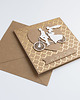 kartki scrapbooking Kartka ślubna z parą młodą na rowerze 1