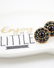kolczyki swarovski Kolczyki Swarovski Groszki black&gold 1