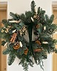 wianki bożonarodzeniowe Duży świąteczny wianek naturalny szmaragd 5