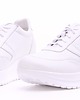 sneakersy damskie Sneakersy skórzane -  białe  (7034) 4