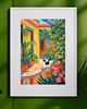 grafiki i ilustracje PLAKAT  kot, Matisse obraz, kolorowa dekoracja ścienna, ilustracja 1