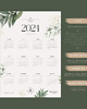 kalendarze i plannery Elegancki kalendarz ścienny FLORAL 2024 z cytatem motywacyjnym 2