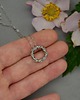 wisiory Wisiorek koło kółko wire wrapping naszyjnik 2