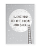 obrazy i plakaty do pokoju dziecięcego I love you to the moon and back I | plakat B2 1