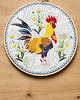 Ozdoby na ścianę Kogut w stokrotkach - tło ecru, haft w tamborku 20 cm 1