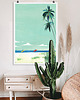 plakaty Plaża surferów - plakat 50x70 cm - wakacje pod palmami 3