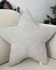 dekoracje świąteczne Poduszka Gwiazda Boucle Jasna Szara 2