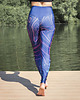 legginsy Sportowe legginsy damskie z wysokim stanem POZIOMICE granatowe XS 3