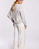 swetry damskie Sweter z dekoltem w serek-szary(M-510) 2