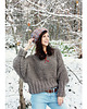 swetry damskie  Brązowy sweter handmade moher z wełną 6