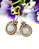 kolczyki wire wrapping Kolczyki z jadeitem 6