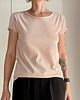 t-shirt damskie Ciepły róż Oversize 1