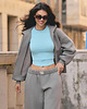 bluza z kapturem damska Bluza z kapturem PUFFA ZIP Shadow damska 7
