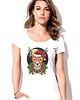 t-shirt damskie Koszulka  z nadrukiem Świąteczny Renifer 1