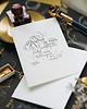 kartki scrapbooking Personalizowana kartka z życzeniami kaligrafowana ręcznie atramentem 3