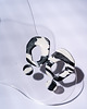 kolczyki z masy plastycznej Kolczyki zebra wiggly design sztyfty 1