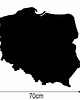naklejki ścienne do pokoju dziecka MAPA POLSKI naklejka tablicowa, folia kredowa 1