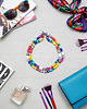 korale 6015 tęczowy, kolorowy naszyjnik 7