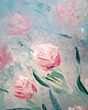 obrazy "Kwiatowa harmonia" - Obraz olejny na płótnie, 60x80 cm 4