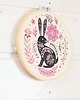 Ozdoby na ścianę Zając folk - haft w tamborku 20 cm 8