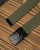 paski męskie Pasek do spodni męski 115 cm pasek parciany z klamrą ciemnozielony PW-29-115 2