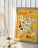 plakaty Plakat Mapa Hiszpania na prezent - różne formaty do wyboru 4