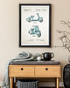 plakaty Vespa skuter - patent - plakat 50x70 cm 2