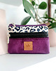 portfele damskie Dwustronny portfel z weluru Wild Purple 1