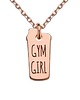 srebrne naszyjniki Naszyjnik z różowego złota shaker GYM GIRL 1