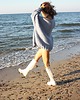 swetry damskie  Sweter handmade oversize  baby blue z wełną 5