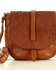 torebki mini Torebka listonoszka saddle bag genuine leather brąz camel 1