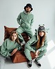 bluza z kapturem damska Bluza damska z kapturem z uszami smoka zielona 1