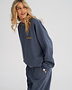 bluza bez kaptura damska Bluza bez kaptura LOOSE FIT denim damska 8