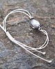 bransoletki wire wrapping Perłowa na lato - bransoletka sznurkowa 1