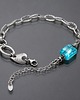 bransoletki wire wrapping Sztabka /blue sky /- bransoletka 1