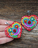kolczyki soutache Kolekcja Frida - kolczyki kolorowe serca 5