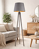 lampy podłogowe Nowoczesna lampa podłogowa CURACAO GOLD lampa stojąca drewniany trójnóg 2