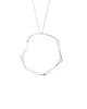 wisiory WAVES single BIG Circle / silver necklace 1