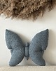poduszki z grafiką Poduszka Dekoracyjna Motyl Niebieski Boucle 1