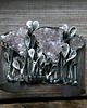 bransoletki wire wrapping surowe ametysty   - BRANSOLETA MANKIET - CUFF 4