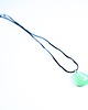 wisiory Zielony wisiorek łezka świecący w ciemności i UV 2,5 cm handmade jasny 5