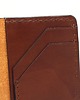 portfele męskie Ręcznie robiony skórzany portfel minimalistyczny, cienkie etui do marynarki 3