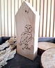 figurki i rzeźby Drewniany domek z sową 1