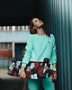 bluza bez kaptura damska Bluza Basic Mint 1