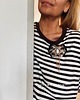 broszki Brosza Kamea Styl Glamour Dama Kameliowa z łańcuszkami 1