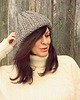czapki damskie Czapka beanie handmade beż 1