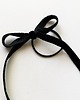 gumki do włosów Noir Velvet Bow - gumka ze wstążką 1