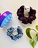 gumki do włosów Satynowa gumka do włosów scrunchie Bakłażan RÓŻNE MODELE 1