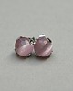 kolczyki z kamieniami Dots - Kocie oko pink /alloys collection/ - sztyfty 5