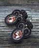 kolczyki soutache Czekoladowe kolczyki soutache 4